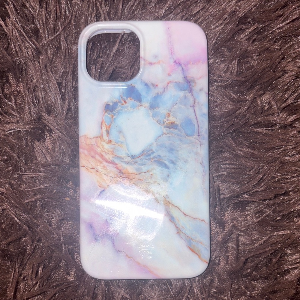 Velvet Caviar iPhone 14 marble case